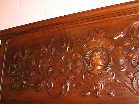 Fine Carved Faces Entry Bench - 3