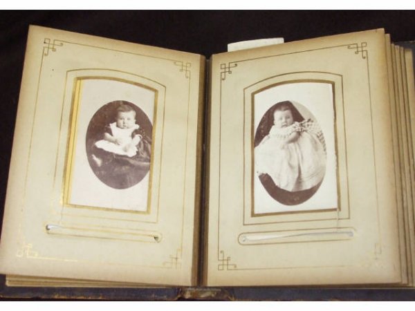 19th Century Leather Bound Photo Album - 2