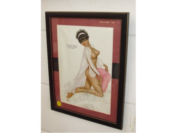 Vargas Black Nude "Black Power" Print