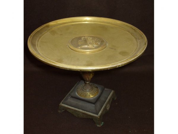 Fine Brass Grecian Cameo Style Tazza