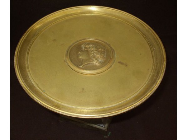 Fine Brass Grecian Cameo Style Tazza - 2