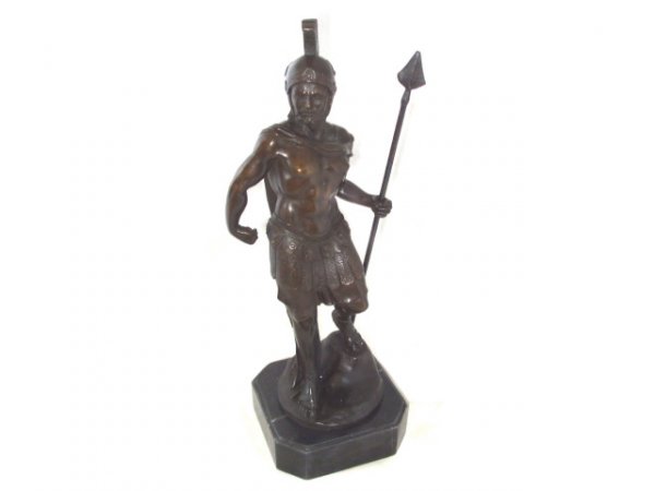 Bronze Roman Soldier Figure by Noee