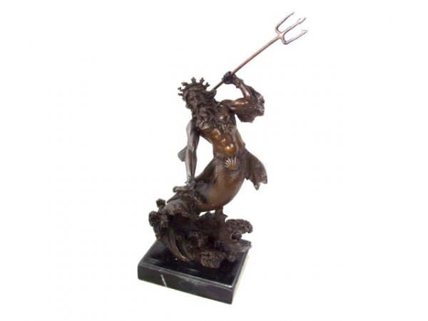 Ultra Fine Bronze Neptune Sculpture
