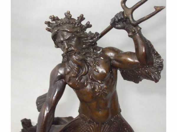 Ultra Fine Bronze Neptune Sculpture - 2