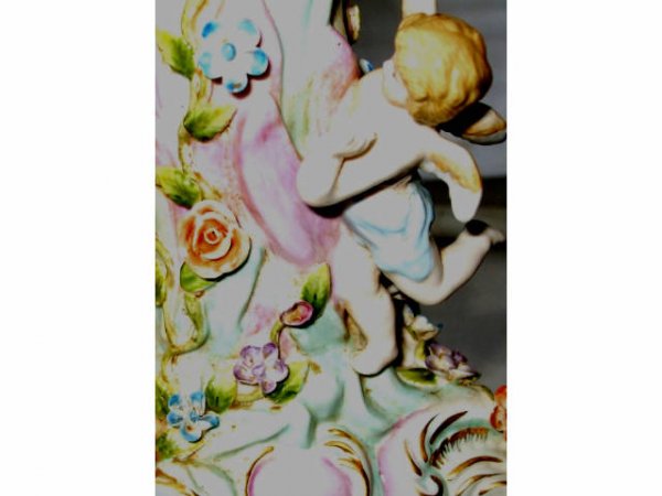Fancy Meissen Style Cherub Compote - 4