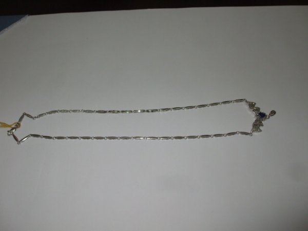 Sapphire & Diamond Drop Necklace - 3