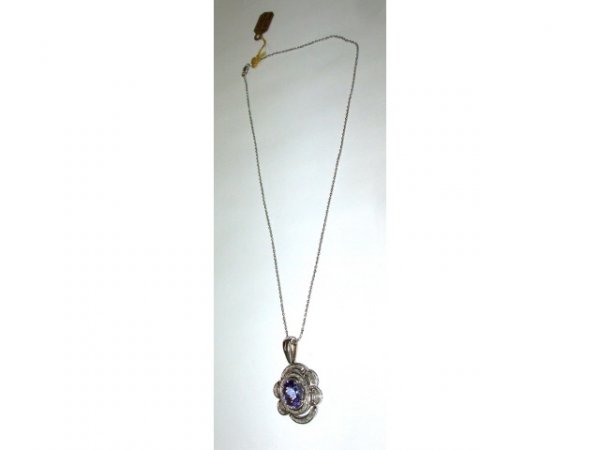 Tanzanite & Diamond Pendant - 3