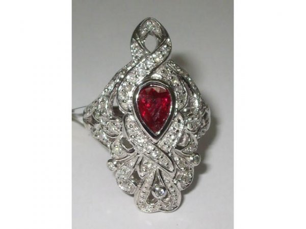 Ultra Fancy Ruby & Diamond Ring