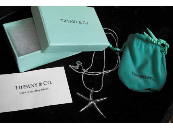 Sterling Tiffany & Co. Starfish Pendant & Chain
