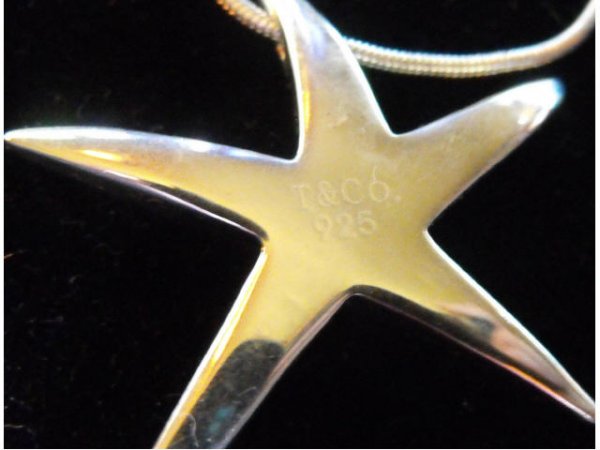 Sterling Tiffany & Co. Starfish Pendant & Chain - 2