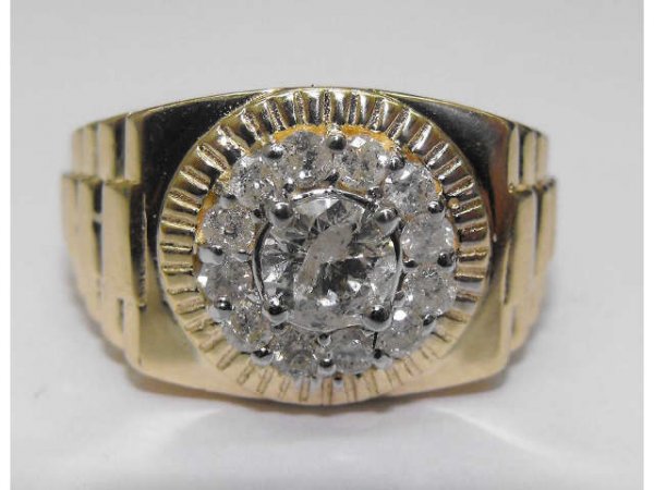 Fine Rolex Style Mans Diamond Ring Ap. $ 6,201 - 2