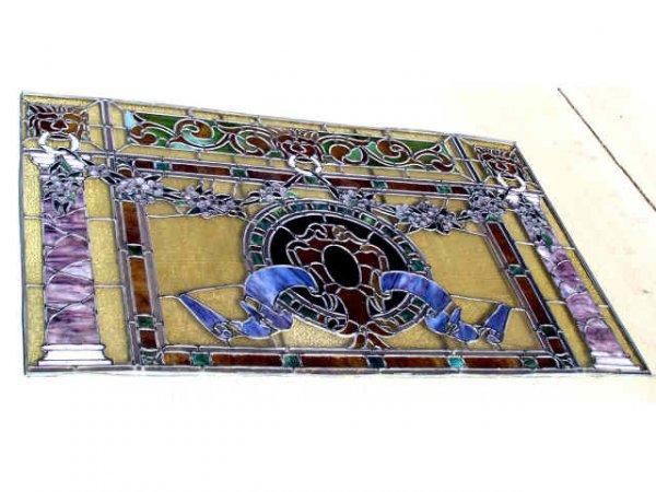 ULTRA FINE Antique Stained Glass Window - 3