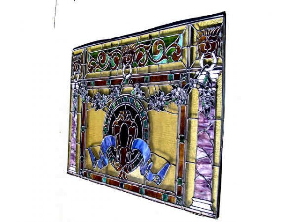 ULTRA FINE Antique Stained Glass Window - 4