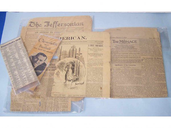 Lot of Vintage Newspaper Items