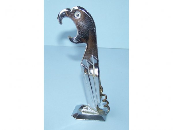 VIntage Deco Parrot Bottle Opener: A cool vintage Deco parrot bottle opener.