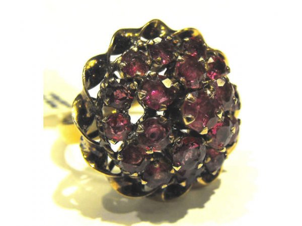 24k YG Ruby Dome Ring
