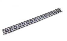 Approx. 25 ct. Sapphire Bracelet w/ 2.5 ct. Dias