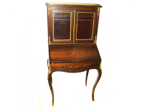 Fine French Inlaid Secretaire Desk