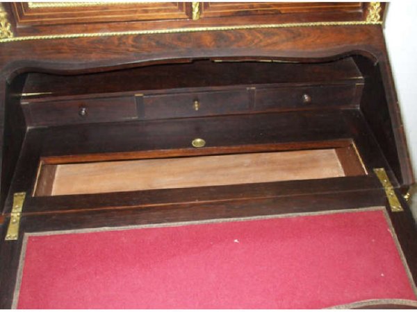 Fine French Inlaid Secretaire Desk - 4