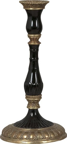Refined Ebony Candlestick