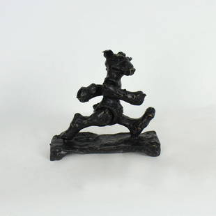 Patrick O'Reilly - Little Skipping Bear: Medium: Bronze Unique from a Series, Size: 5.5" x 6.5"