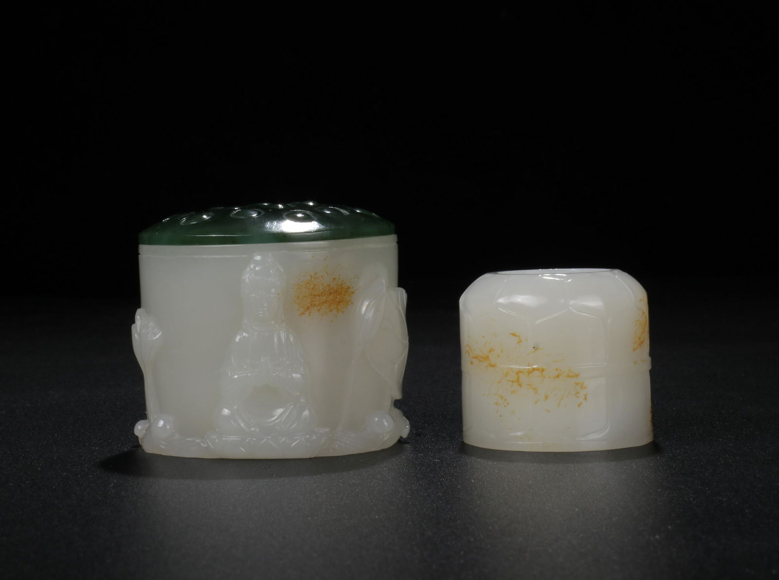 A Set of HeTian Jade Ring from Qing (1 of 9)