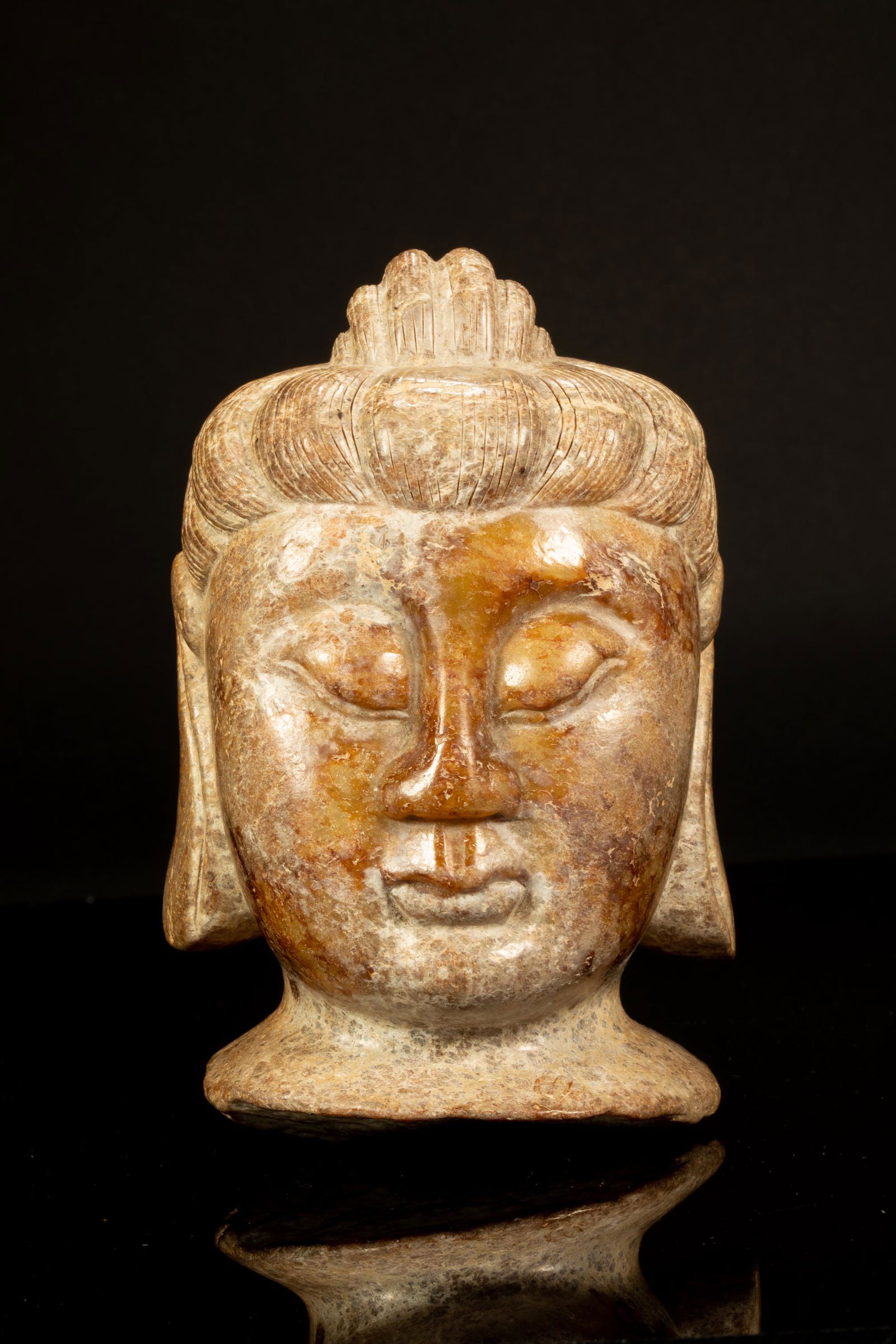 Hetian Jade Buddha-head from Tang (1 of 11)