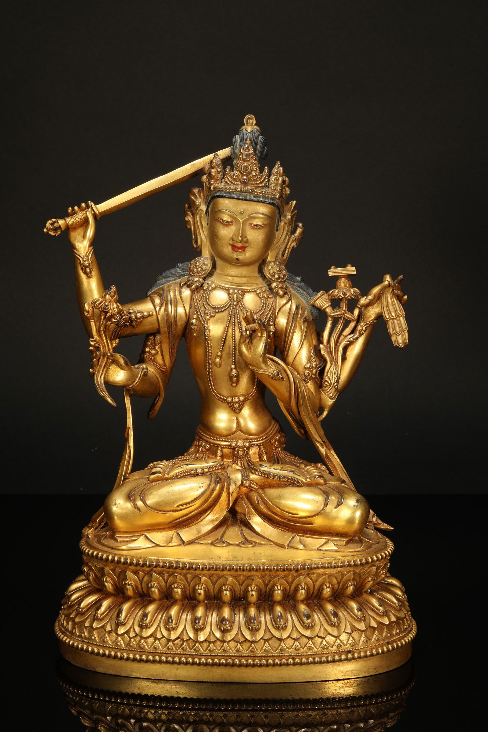 Tara Buddha Statue with sword from Ming (1 of 16)