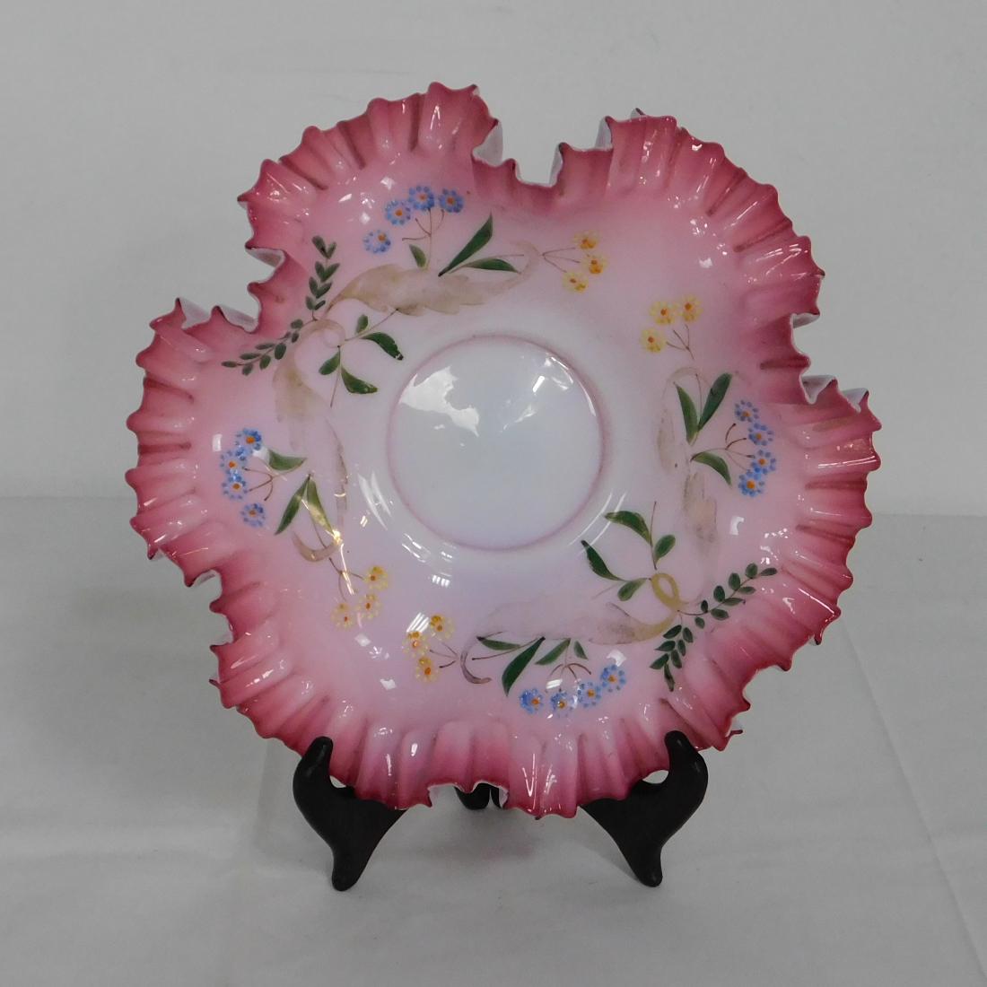 Antique Victorian Hand Painted Brides Basket (1 of 3)