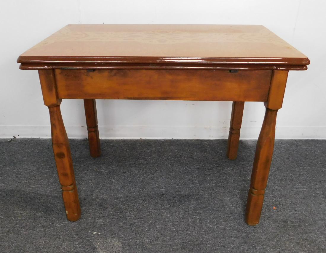 1940's Enamel Top Kitchen Refractory Table (1 of 4)