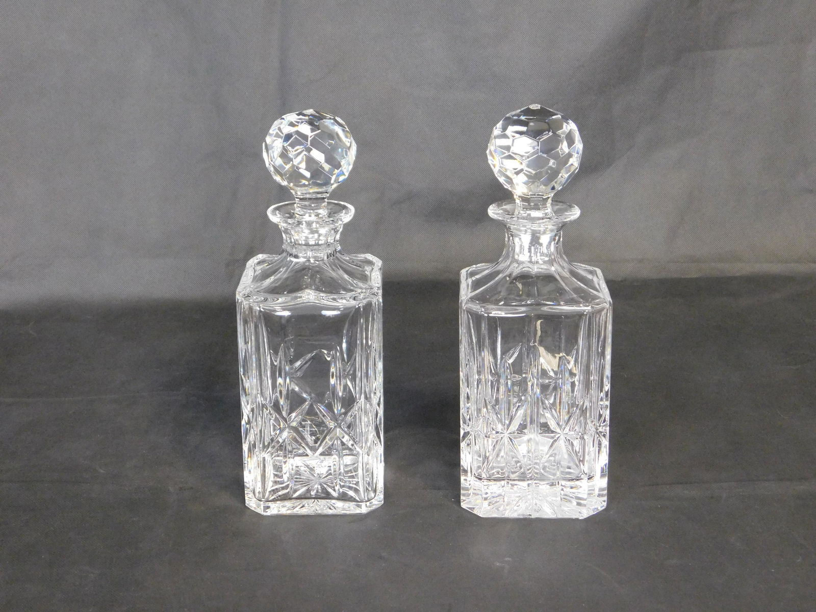 Set of 2 Lead Crystal Decanters (1 of 3)