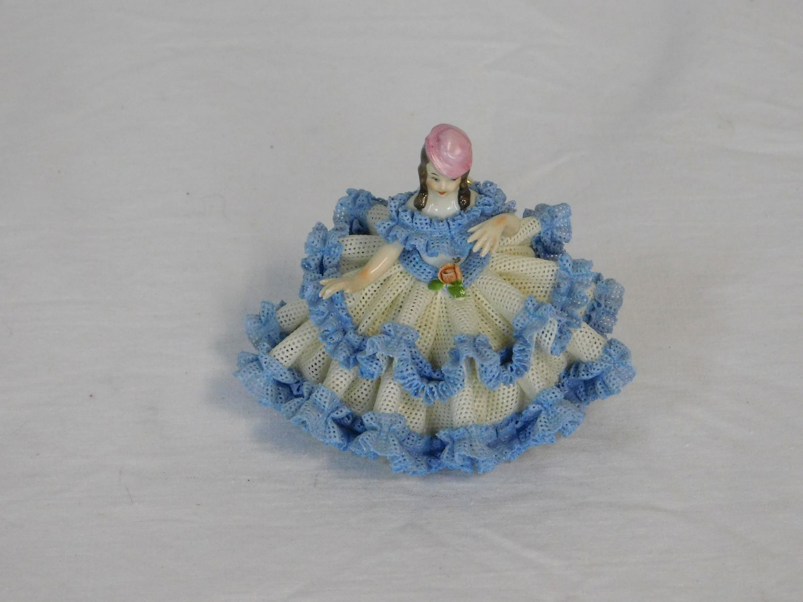 Dresden Porcelain Lace Lady Figurine (1 of 5)