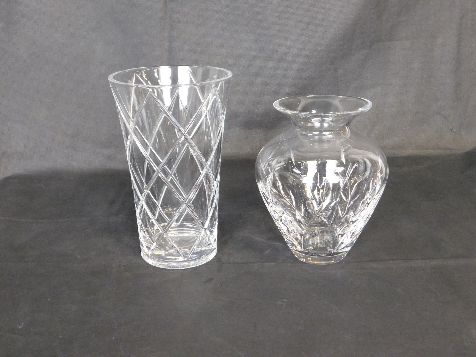 2 Large Lead Crystal Vases (1 of 2)