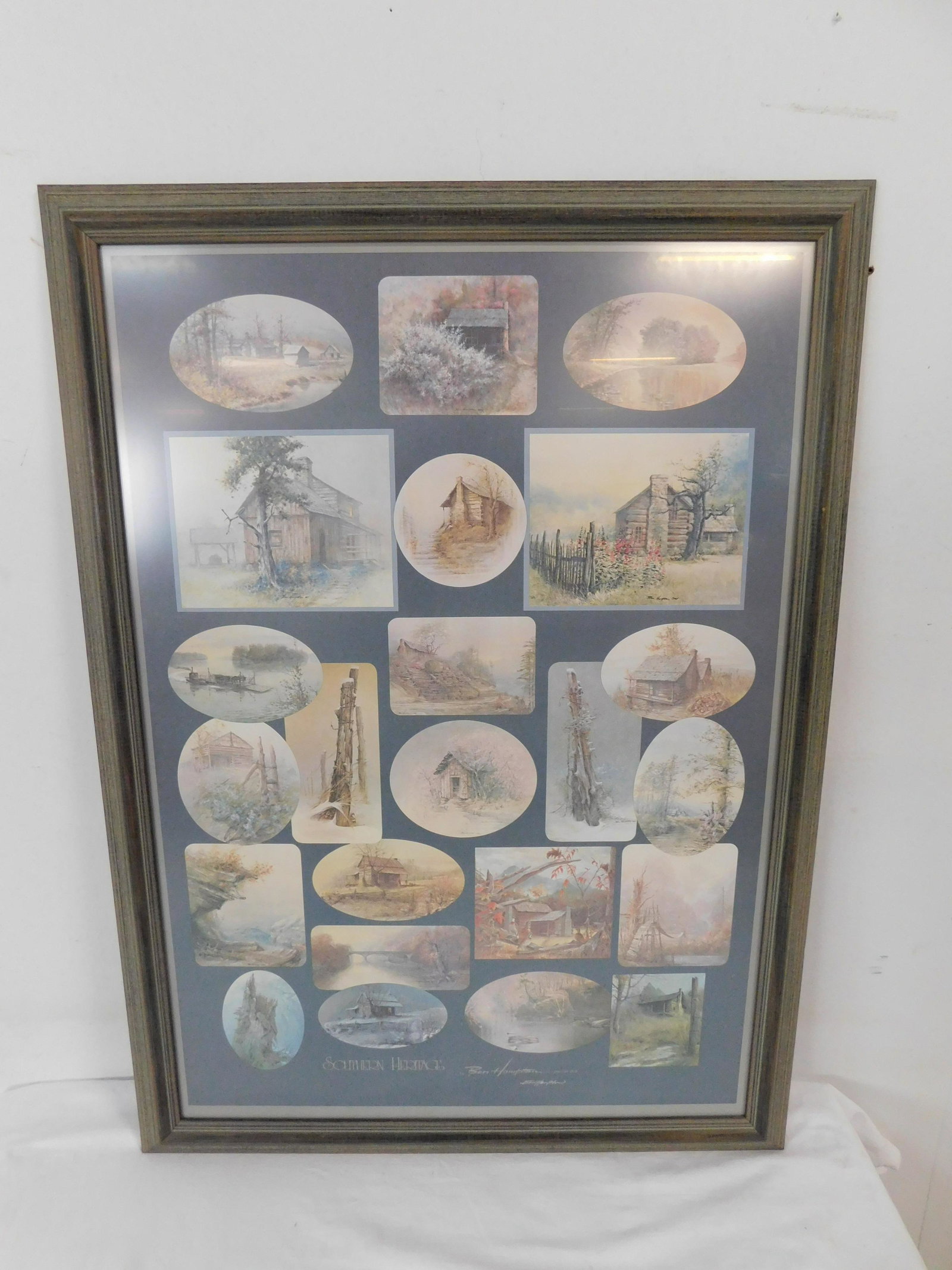 Ben Hampton Print "Southern Heritage": Ben Hampton Print "Southern Heritage" in good condition, Artist Signed. Frame Size 33"H x 24"W