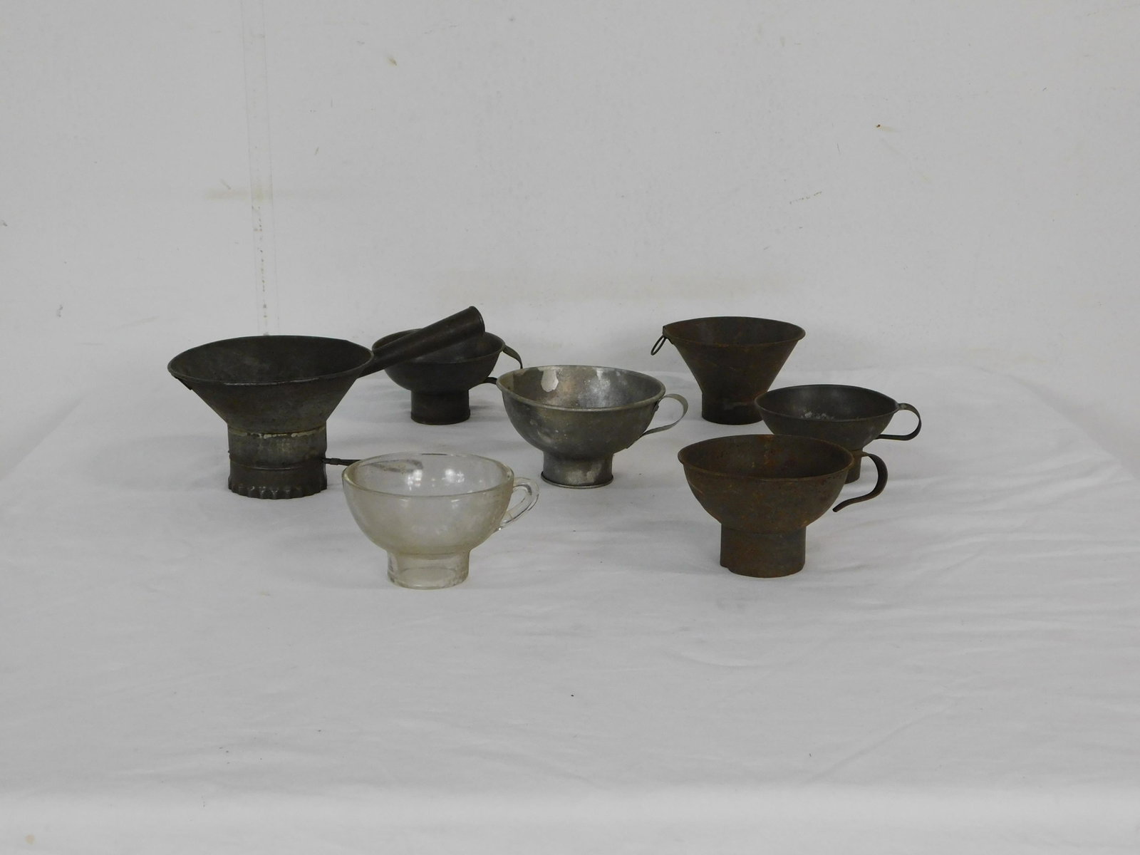 Misc Lot of Canning Funnels: Misc Lot of Canning Funnels, several different sizes