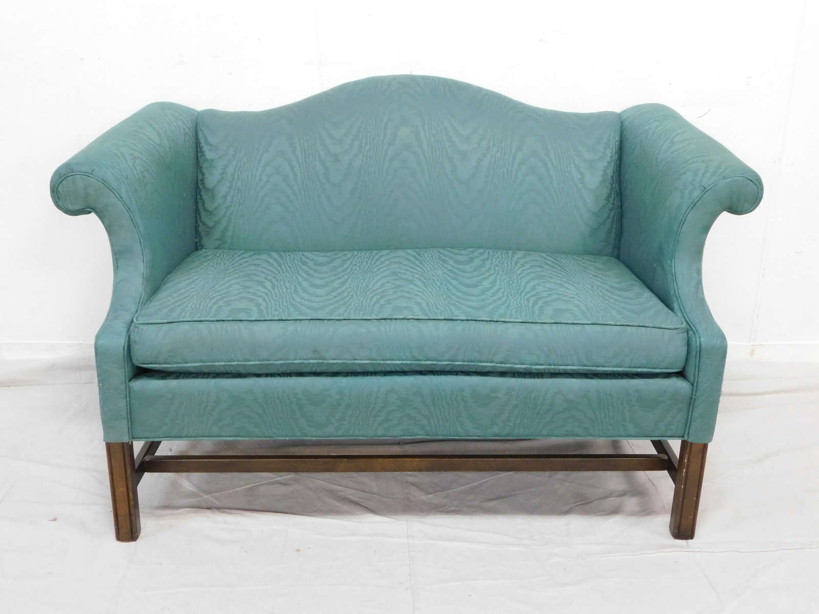 Chippendale Loveseat: Chippendale Loveseat in good condition, could use new upholstery, 33''H x 57''H x 32.5''D