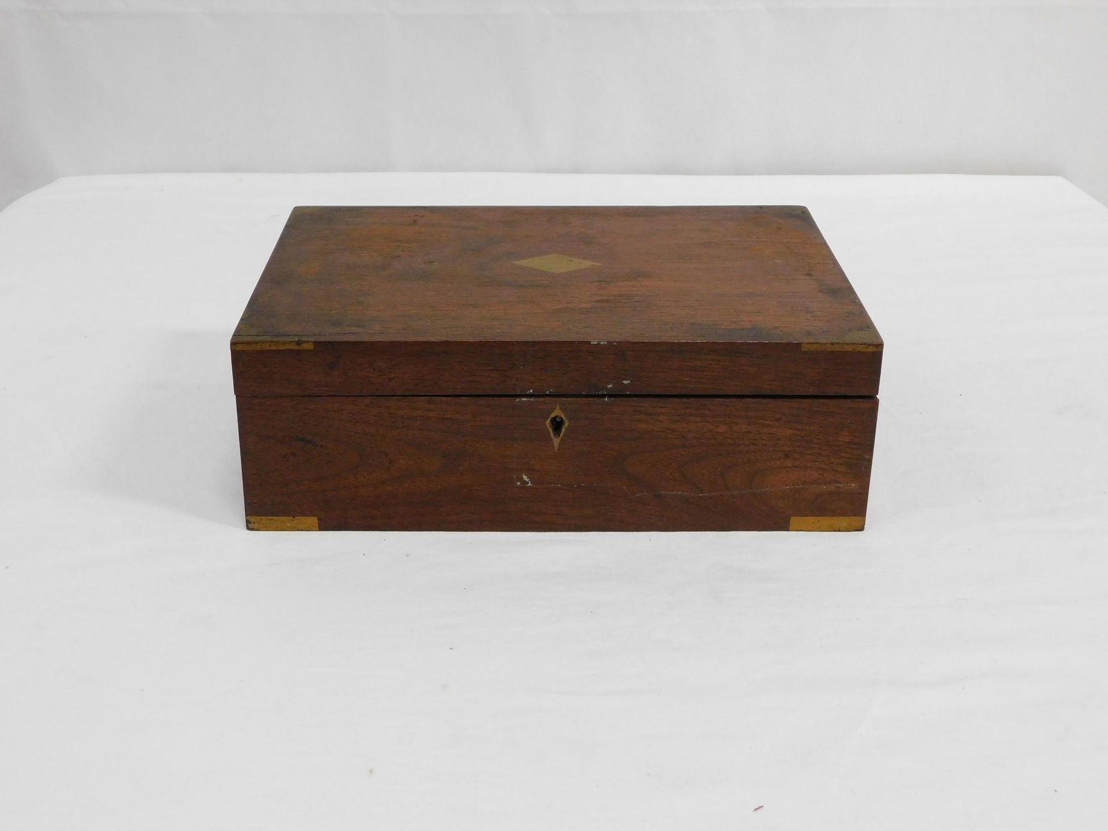 Early Walnut Box: Early Walnut Box in good condition with some signs of wear, 3.25''H x 11.25''W x 8''D