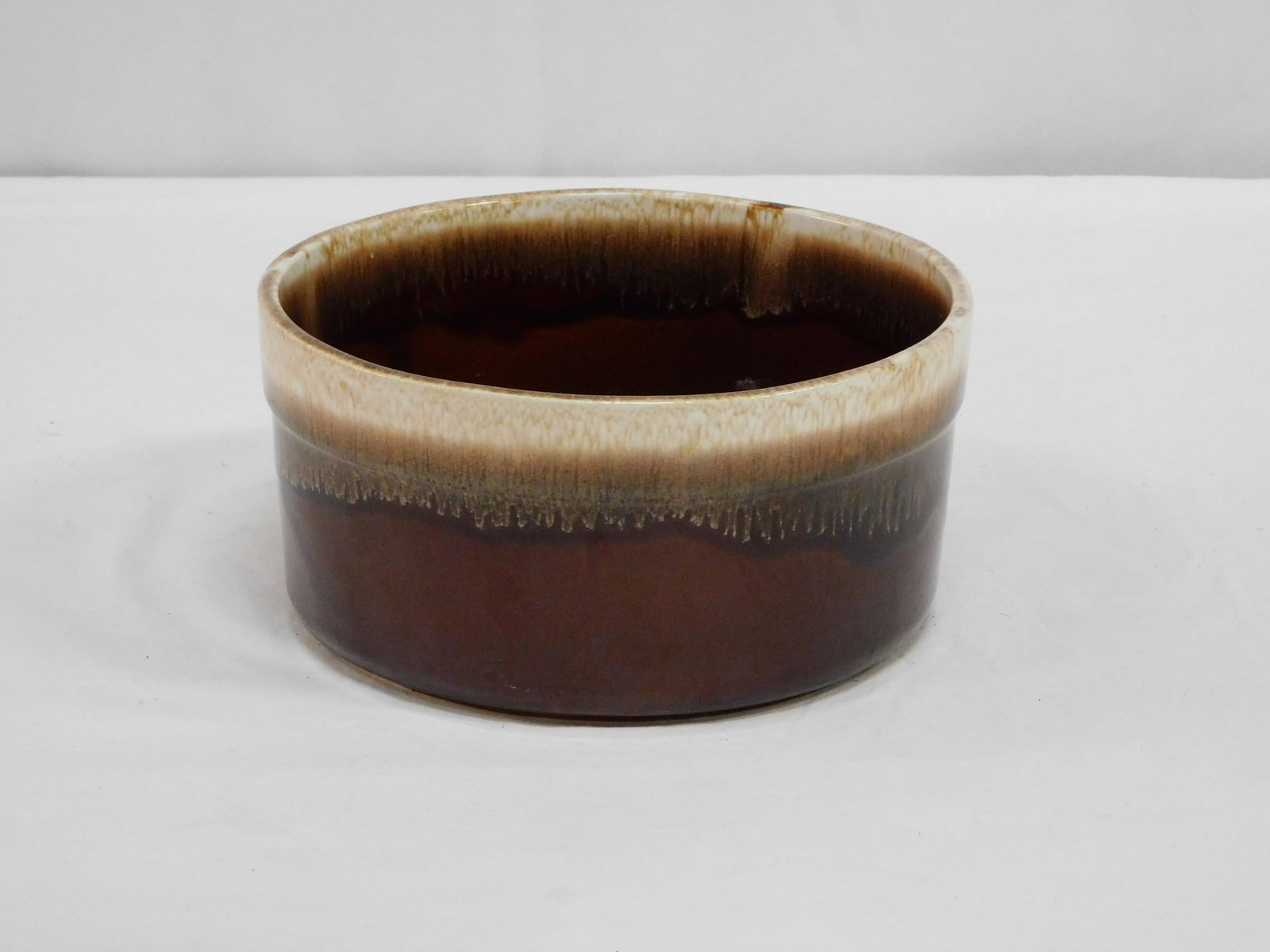 Vintage Brown Drip McCoy Souffle Baking Dish: Vintage Brown Drip McCoy Souffle Baking Dish in good condition. 4"H x 8.5"D