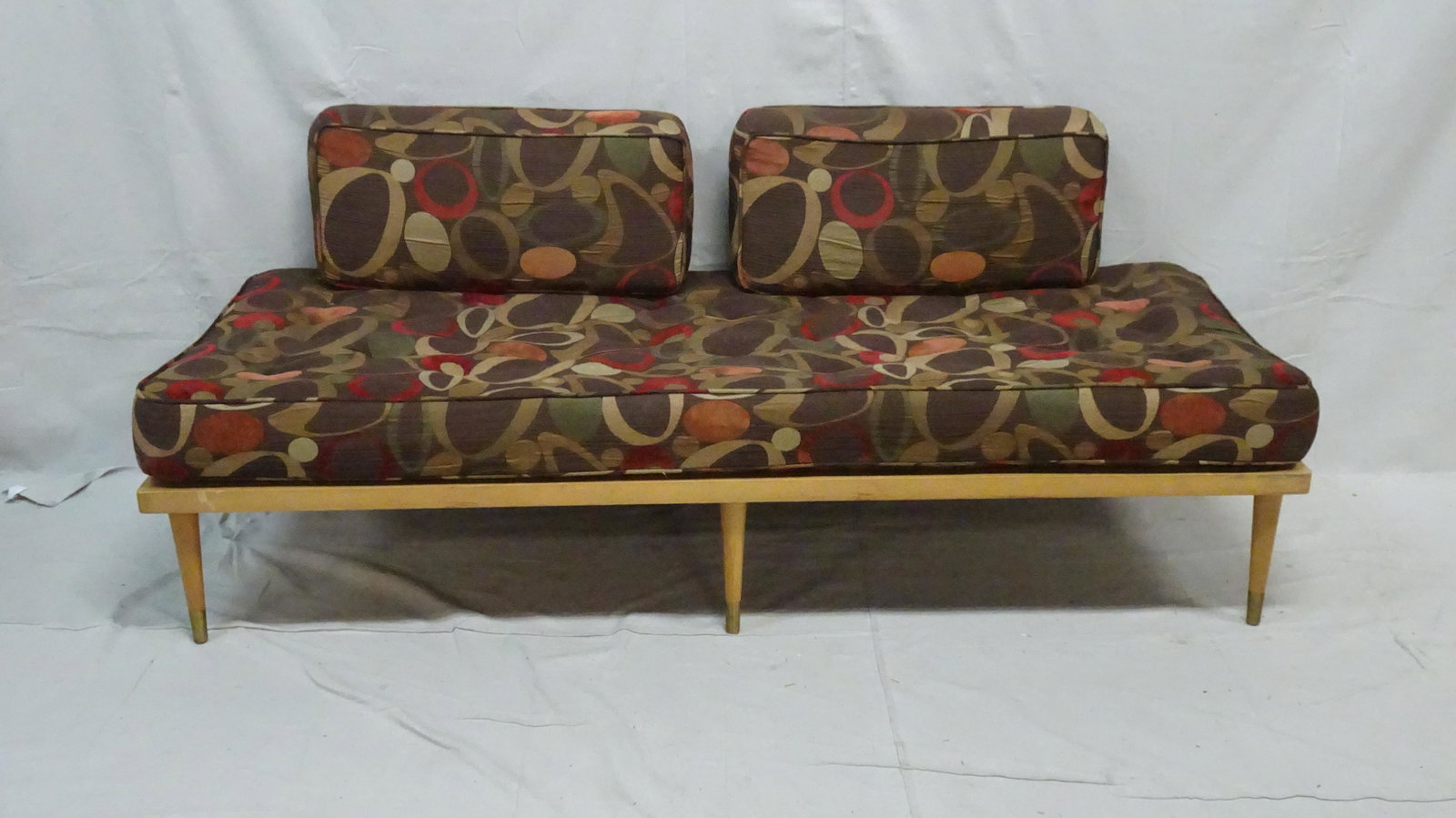 Mid Century Modern Daybed Sofa: Mid Century Modern Daybed Sofa in good condition, Nice Clean Cushions, 30.5''H x 74''W x 31''D