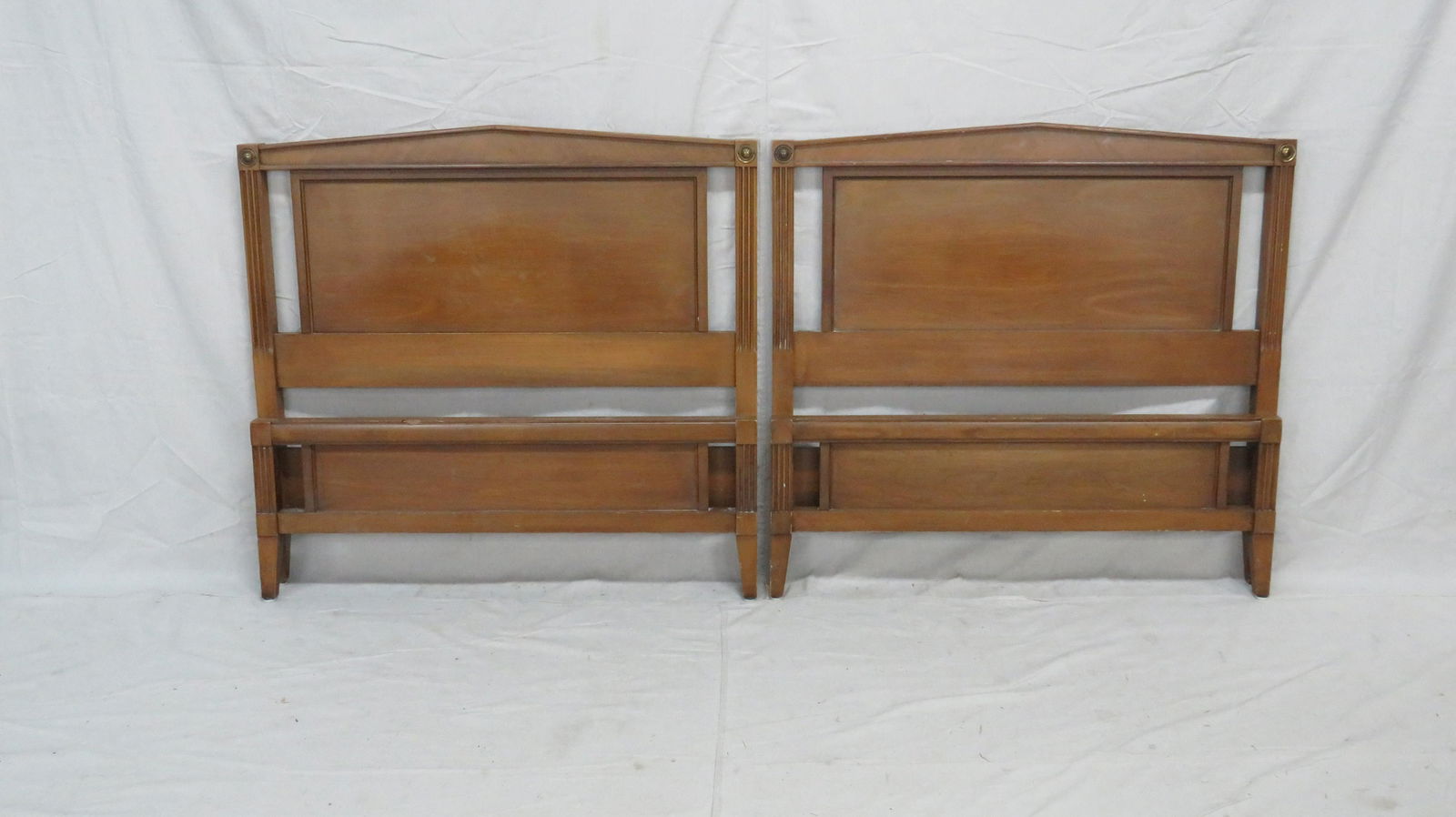 Pair of Vintage Regency White Furniture Twin Beds (1 of 1)