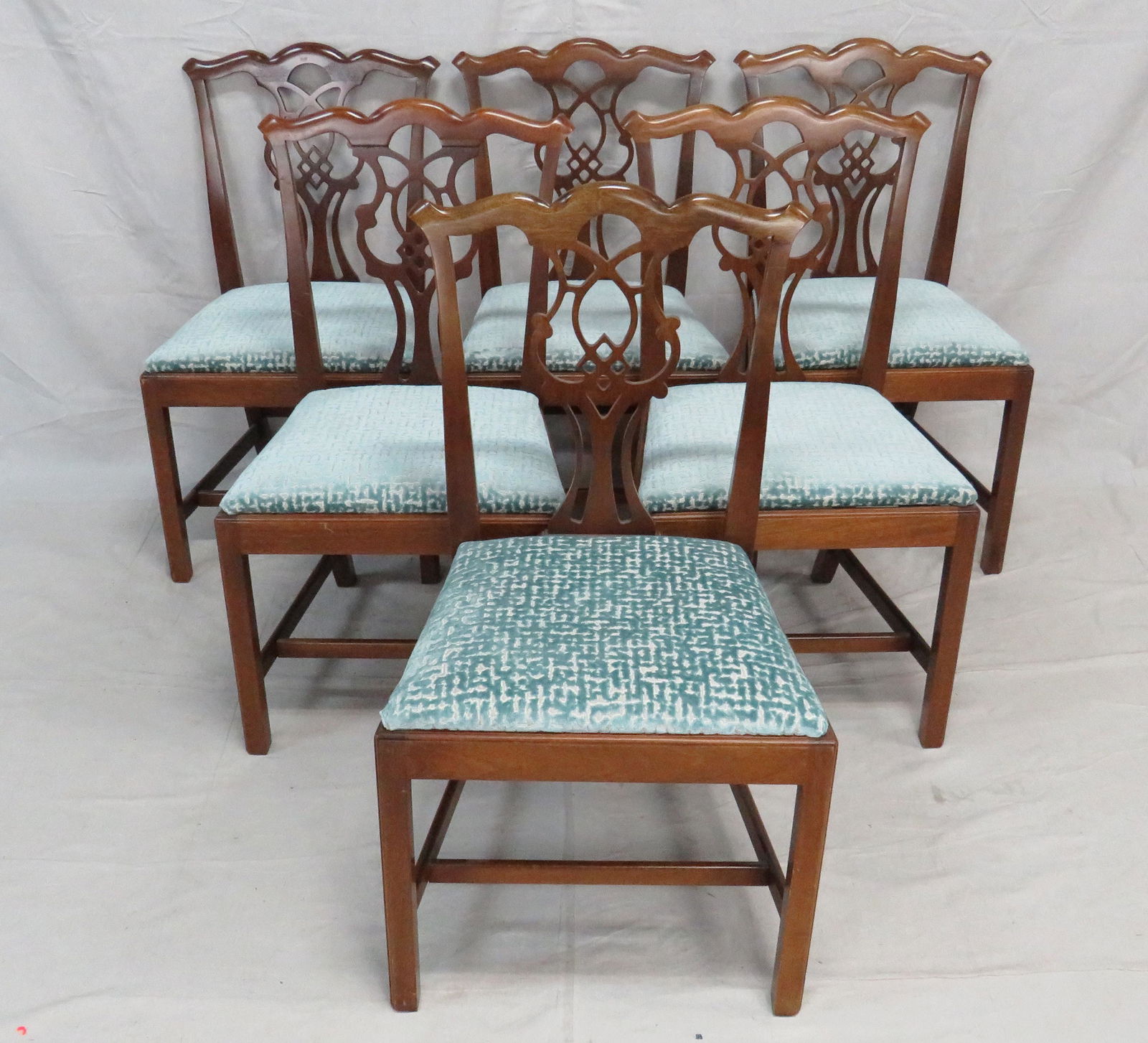 Six Craftique Chippendale Dining Chairs (1 of 4)