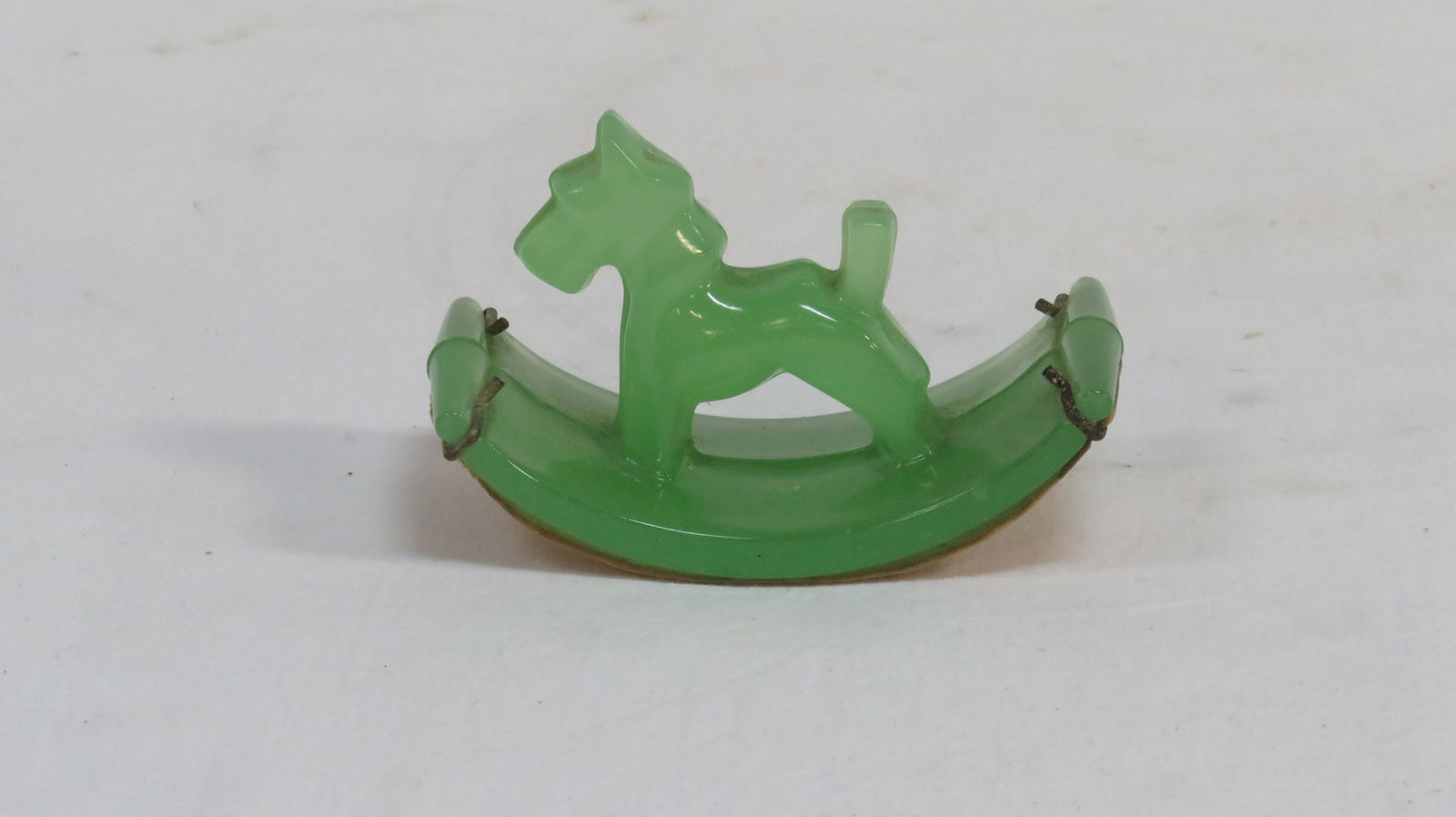 Vintage Jadeite Terrier Dog Ink Blotter (1 of 4)