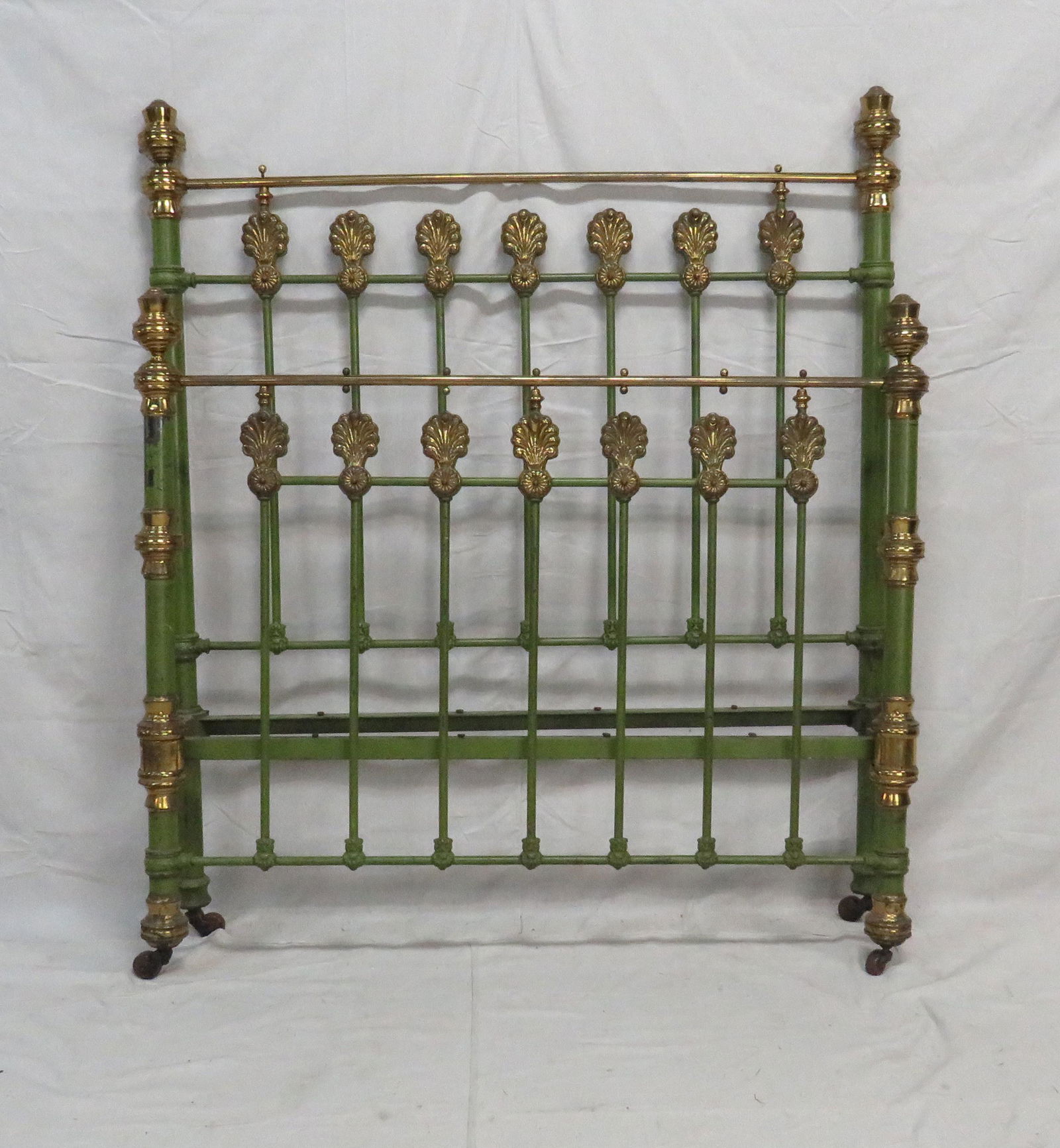 Antique Iron and Brass Bed (1 of 2)