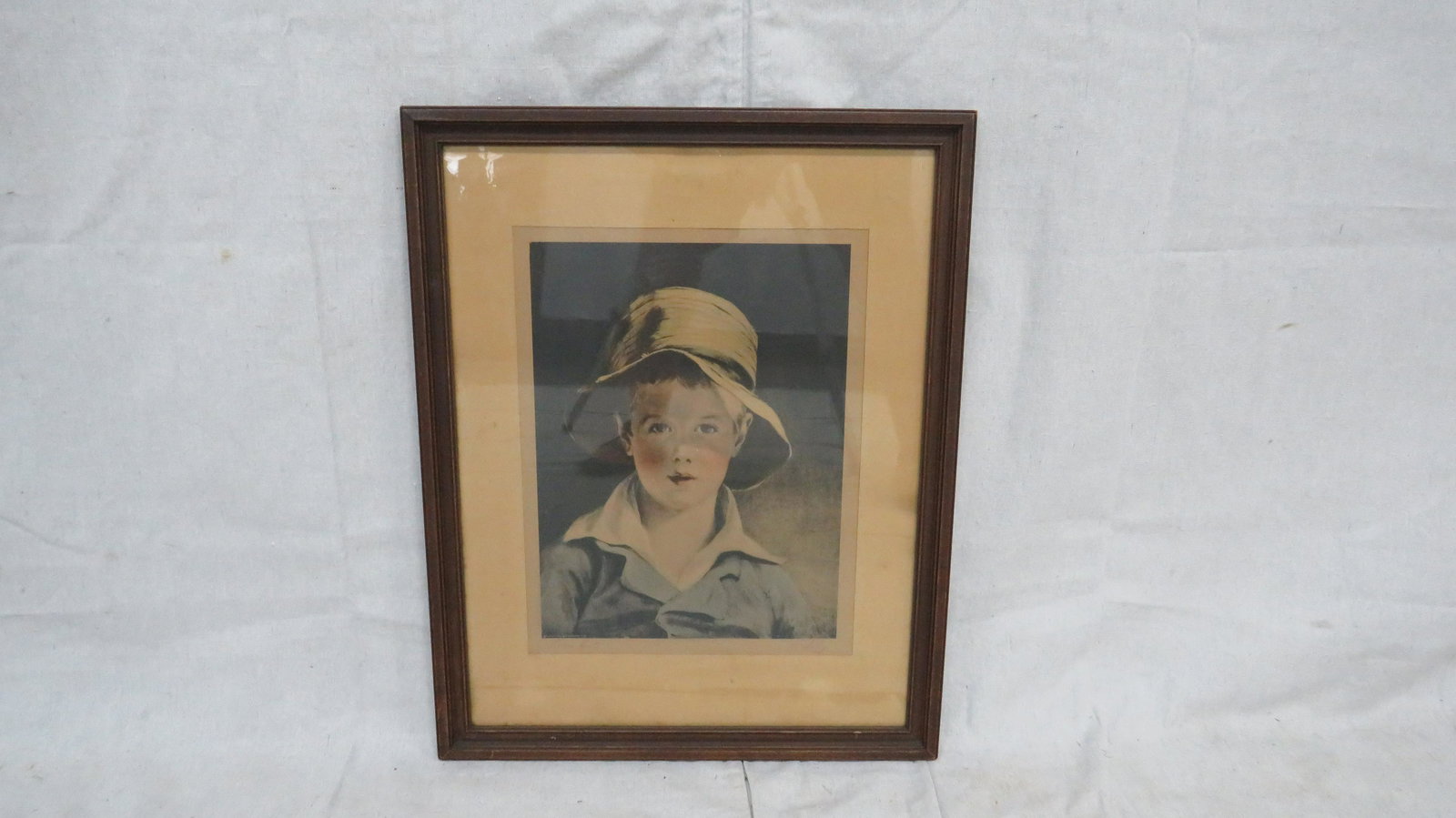 "The Torn Hat" Print by Thomas Sully: "The Torn Hat" Print by Thomas Sully in good condition, Artist Signed, Published by Reinthal and Newman N.Y., Frame Size 19.75'' x 15.75''