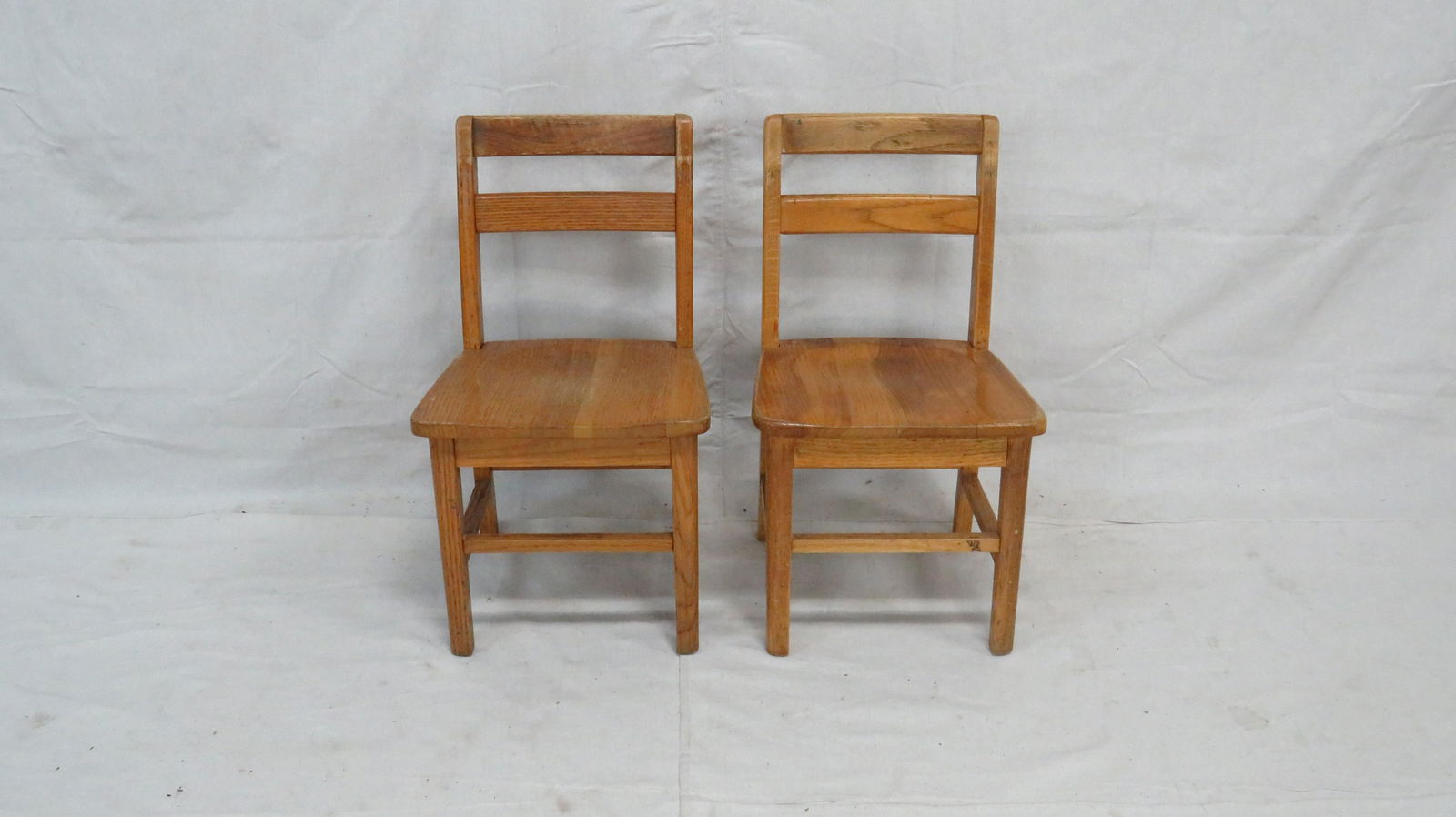 Pair of Oak Childs Chairs (1 of 2)