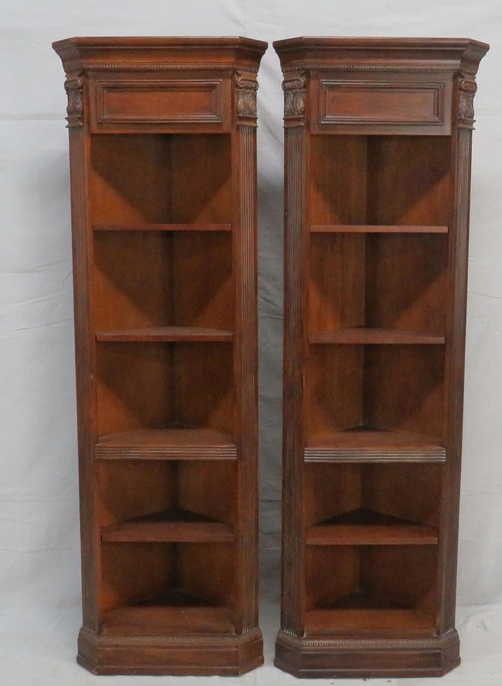 Pair of Regency Style Corner Cabinets (1 of 2)