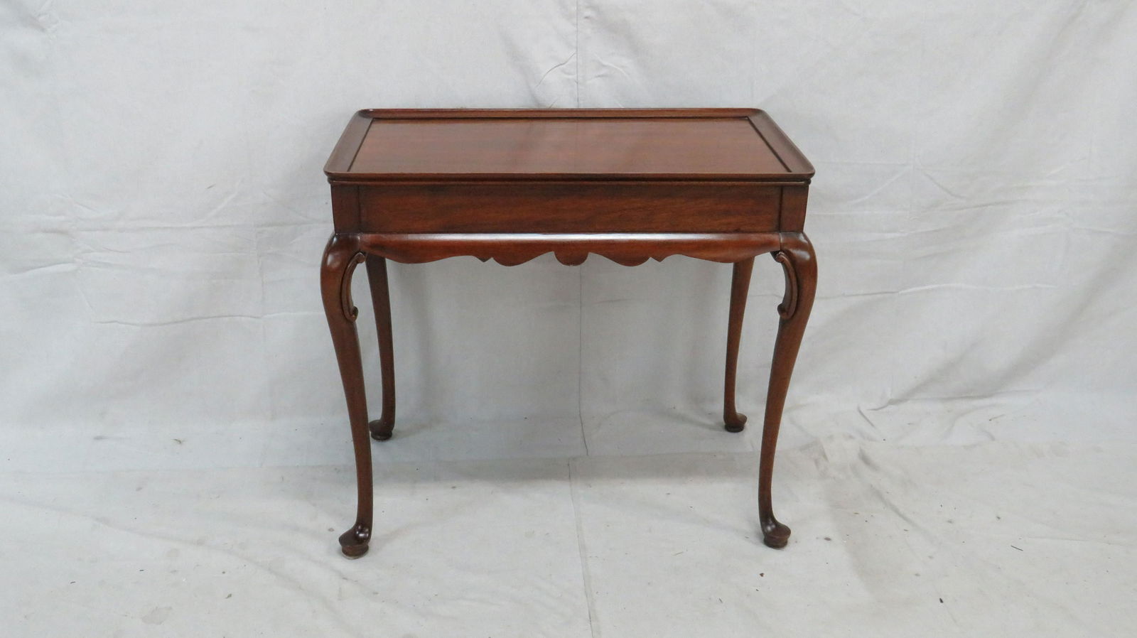 Bench Made Mahogany Tea Table (1 of 4)