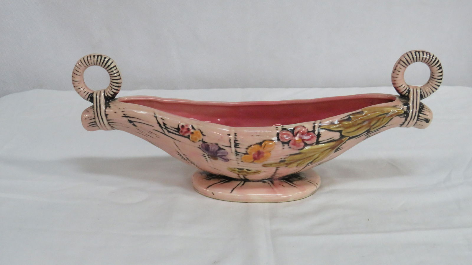 Hull Pottery Blossom Flite Console Bowl T-10 (1 of 5)