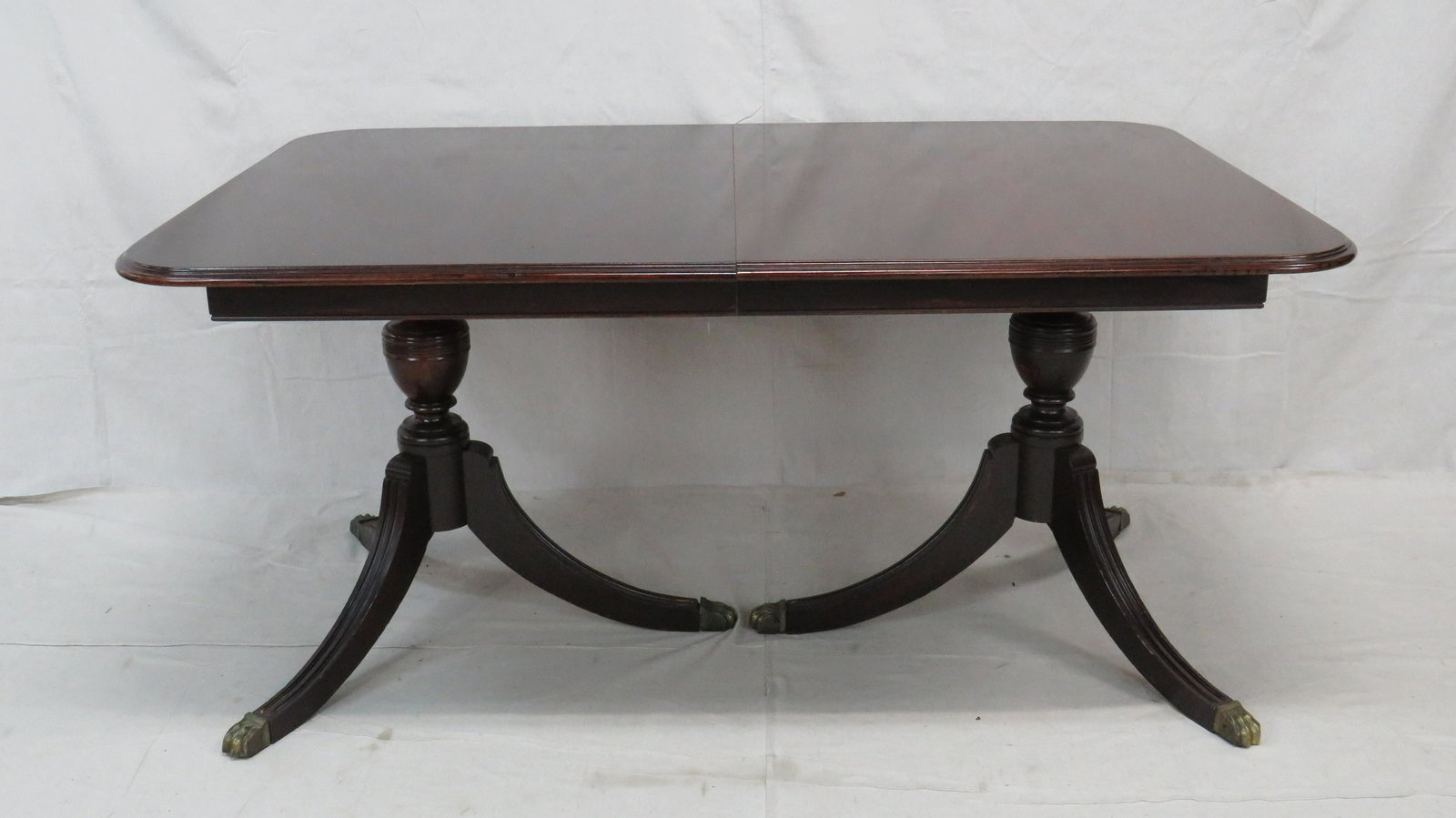 Vintage Mahogany Double Pedestal Dining Table (1 of 3)