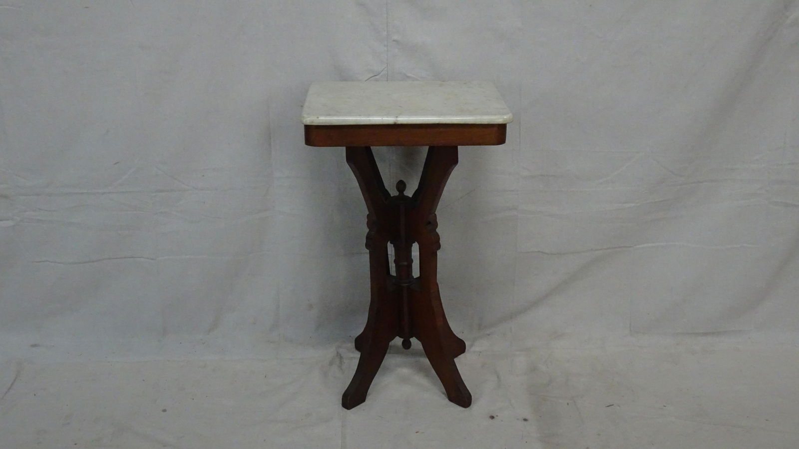 Antique Walnut Victorian Marble Top Table (1 of 2)